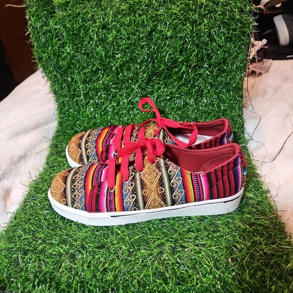 Chaski Trainers Womens Size 6.5 Multocolored Knit Sneakers
